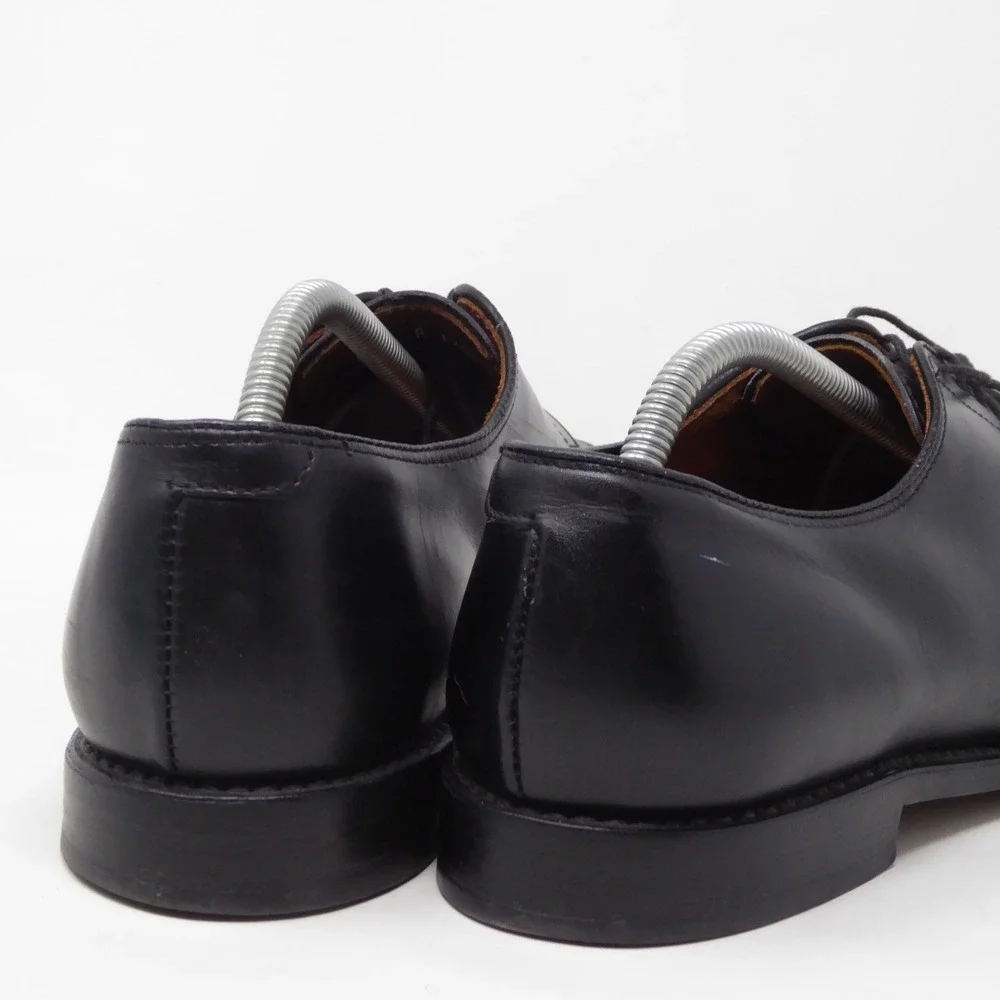 Allen Edmonds Mens Delray Derby Shoes Black Leather Split Toe Oxford 11 A